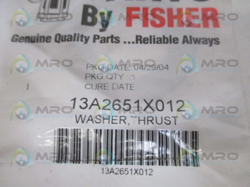 FISHER 13A2651X012 THRUST WASHER * NEW IN FACTORY BAG *