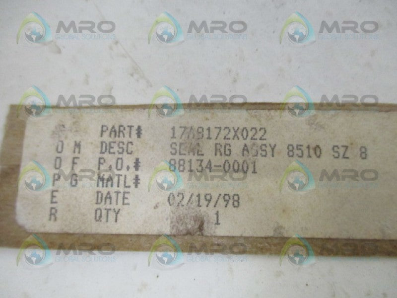 FISHER 17A8172X022 SEAL *NEW NO BOX*