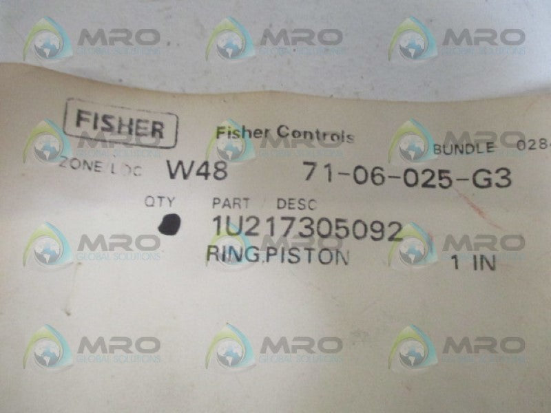 FISHER 1U217305092 PISTON RING *NEW NO BOX*
