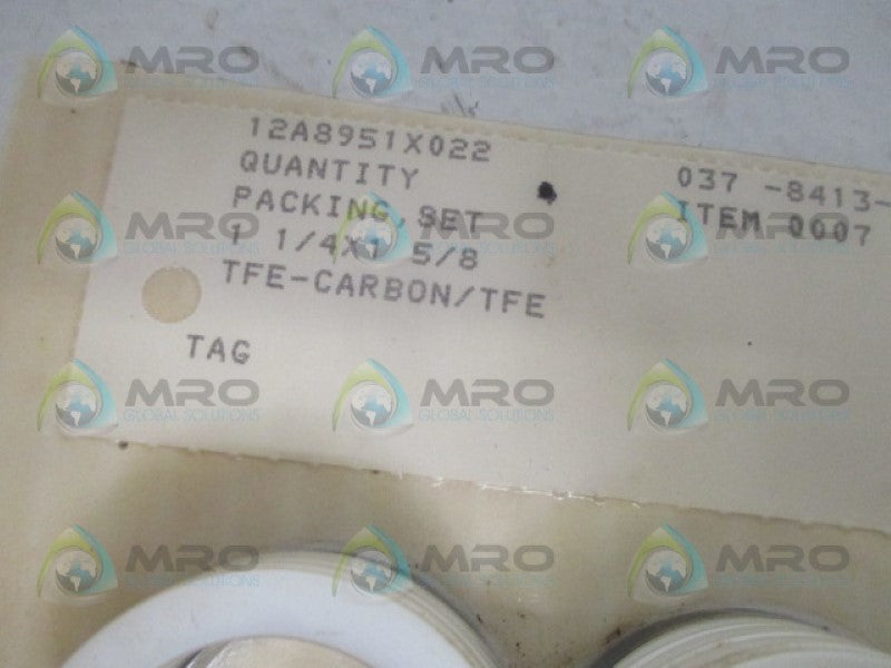 FISHER 12A8951X022 PACKING SET (PKG OF 2) *NEW IN ORIGINAL PACKAGE*