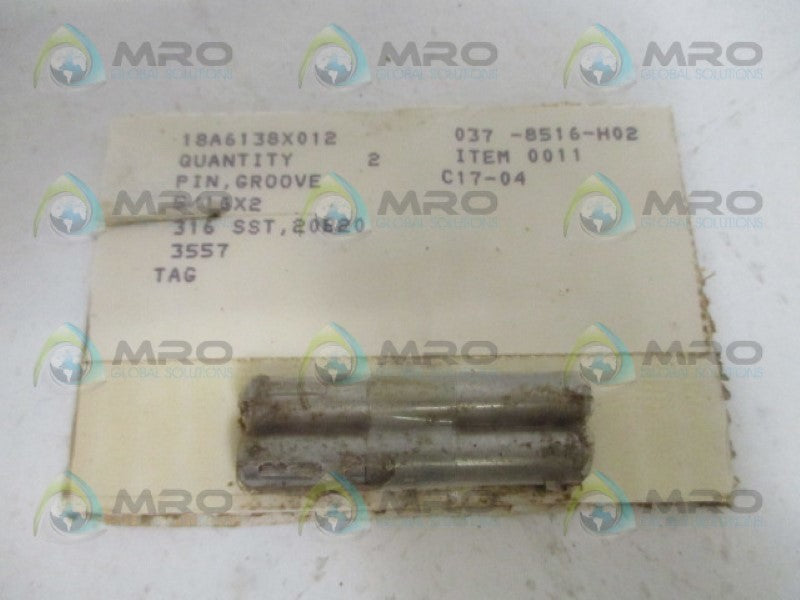 FISHER 18A6138X012 GROOVE PIN (PKG OF 2) *NEW IN ORIGINAL PACKAGE*