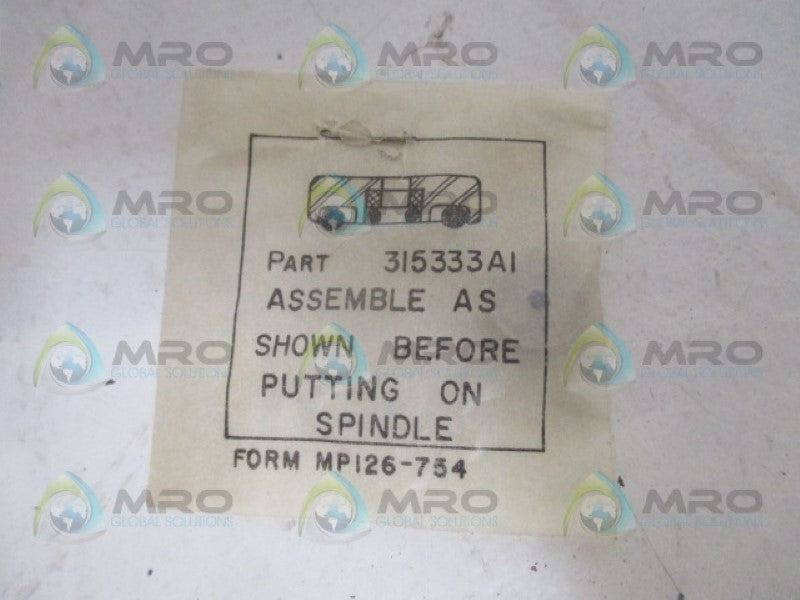 INDUSTRIAL MRO 315333A1 SPINDLE *NEW IN FACTORY BAG*