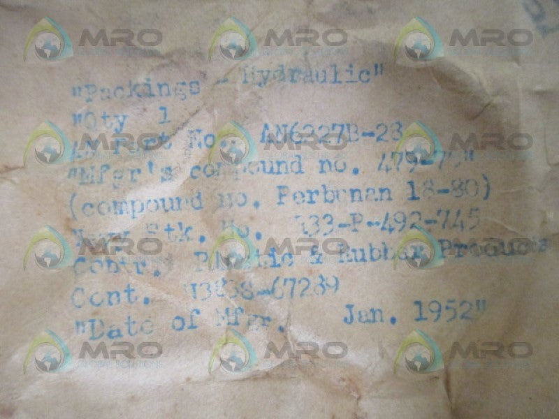 INDUSTRIAL MRO AN6227B-23 O-RING *NEW IN ORIGINAL PACKAGE*