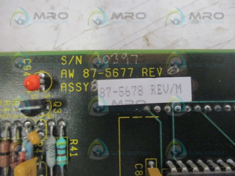 TRI-SEN SYSTEMS 87-5677 / 87-5678 CIRCUIT BOARD  *USED*