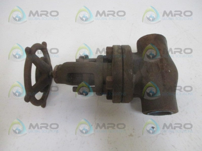 HENRY VOGT MACHINE SW12141 GLOBE VALVE 3/4" 200PSI *USED*
