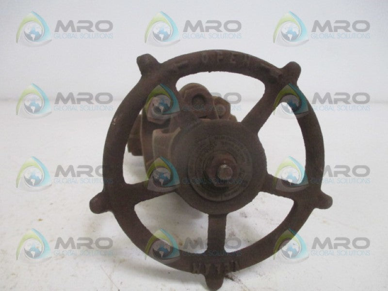 VELAN ENGINEERING 374B VALVE 3/4" 1500PSIG *USED*