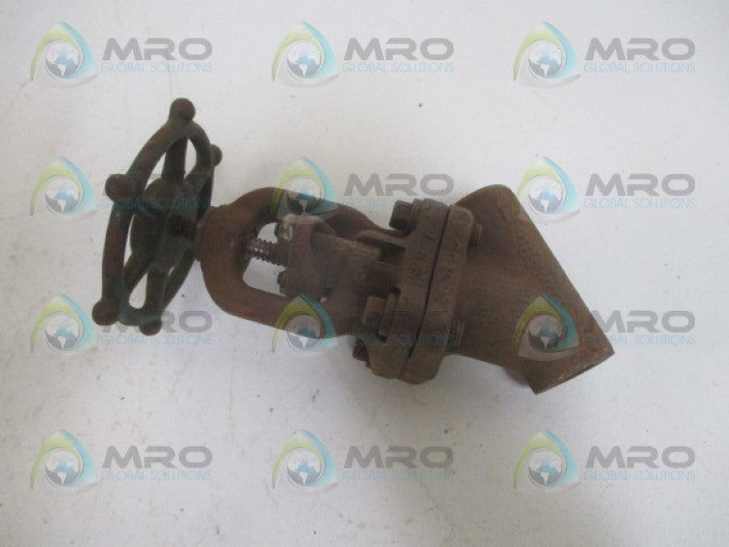 ROCKWELL-EDWARD 1048Y VALVE 3/8" 3600WOG *USED*