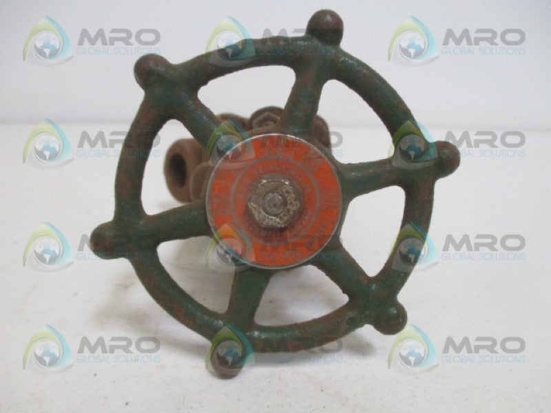 ROCKWELL-EDWARD 1048Y VALVE 3/8" 3600WOG *USED*