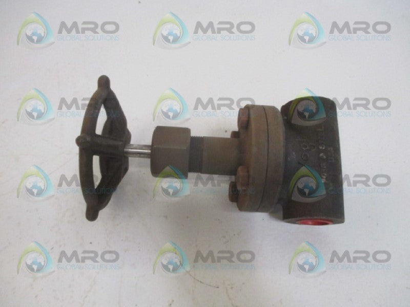 VOGT VALVE 12161 GATE VALVE 1/2" 100PSI *NEW NO BOX*