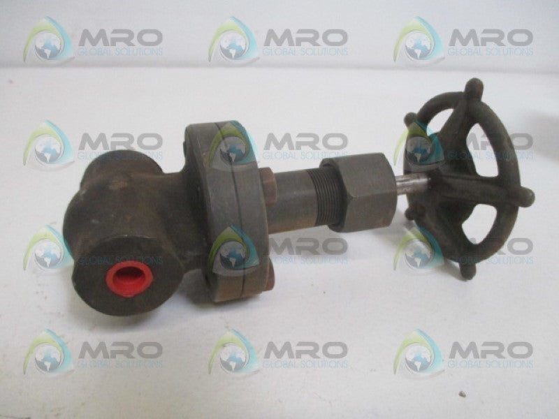 VOGT VALVE 12161 GATE VALVE 1/4" 100PSI *NEW NO BOX*