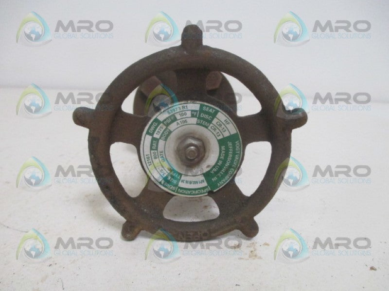 VOGT VALVE 12161 GLOBE VALVE 3/8" 100PSIG *NEW NO BOX*
