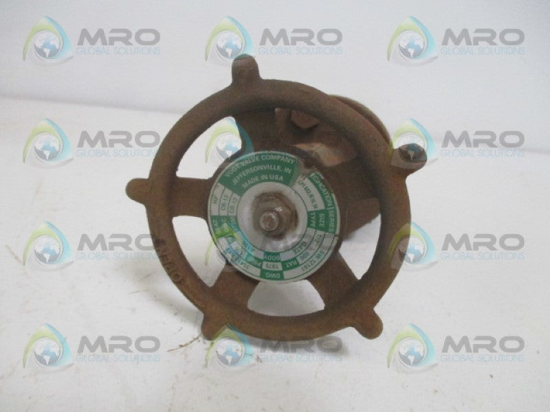 VOGT VALVE SW12161 GATE VALVE 1/2" 100PSIG *NEW NO BOX*
