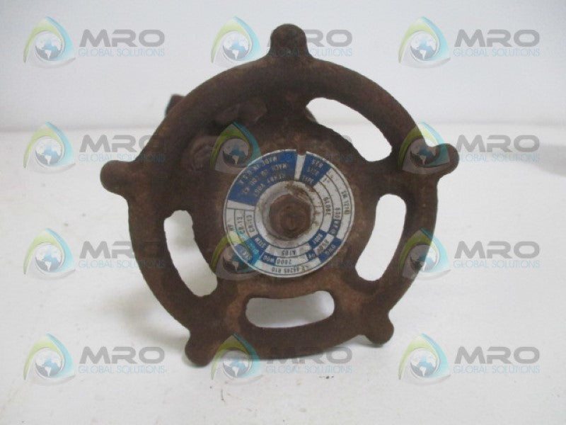 HENRY VOGT SW12141 GLOBE VALVE 1" 2000WOG *NEW NO BOX*