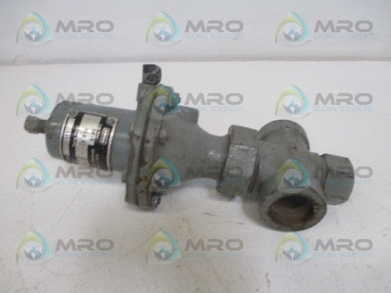 FISHER 122A-11 VALVE 1/2" 0-100PSI *USED*