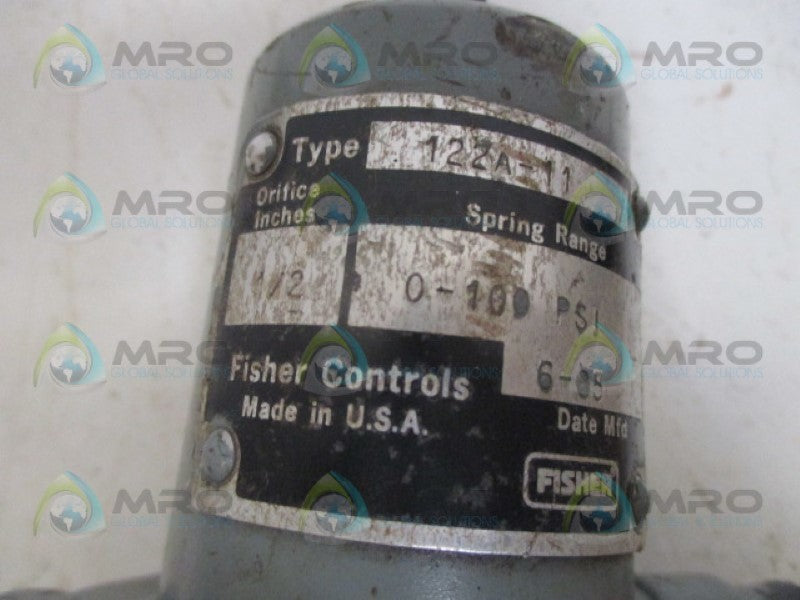 FISHER 122A-11 VALVE 1/2" 0-100PSI *USED*