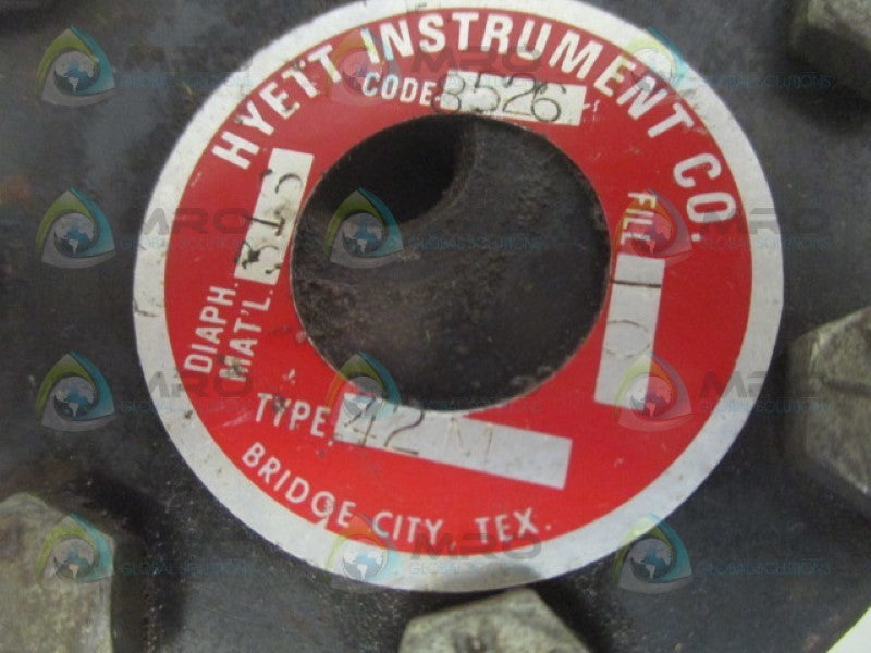 HYETT INSTRUMENT 42M PRESSURE SENSOR DIAPHRAGM UNMP