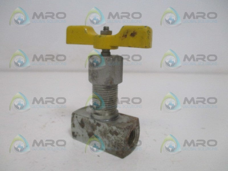 INDUSTRIAL MRO N1512 VALVE 1/4" *USED*