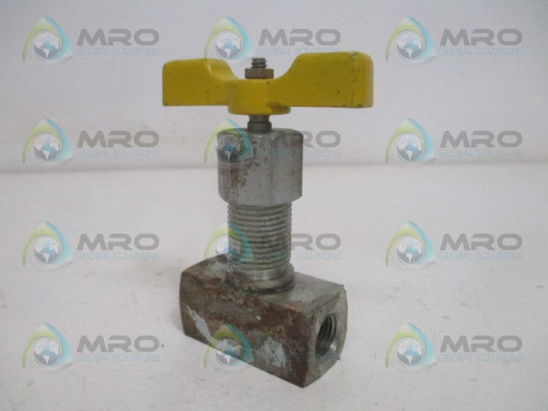 INDUSTRIAL MRO N1512 VALVE 1/4" *USED*