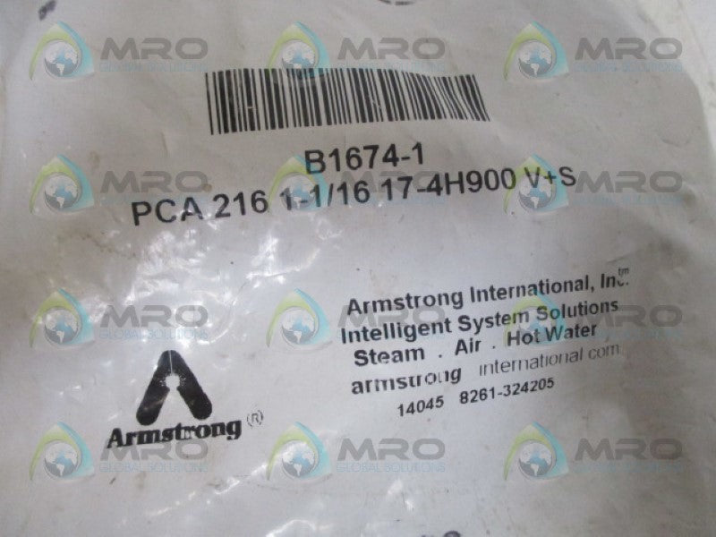 ARMSTRONG B1674-1 PCA216 1-1/16 17-4H900V+S *NEW IN FACTORY BAG*