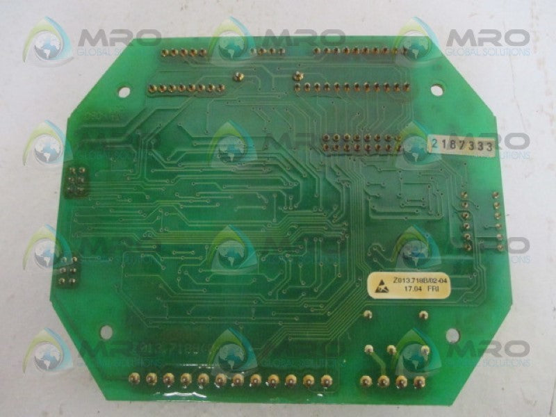 AUMA Z013.718B/02-04 ACTUATOR BOARD *USED* – MRO Global AUMA Z013.718B/02-04 ACTUATOR BOARD *USED* – MRO Global