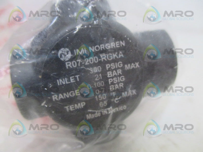 NORGREN R07-200-RGKA MINI REGULATOR  *NEW IN ORIGINAL PACKAGE*