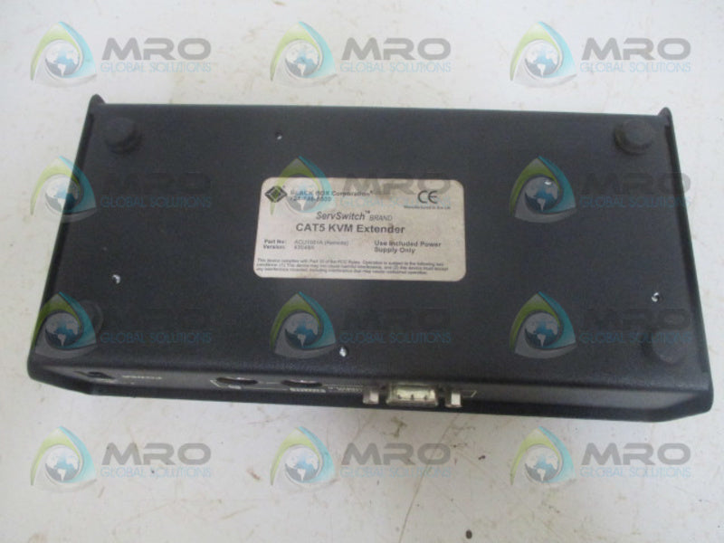 BLACK BOX ACU1001A(REMOTE) CAT5 KVM EXTENDER *USED*