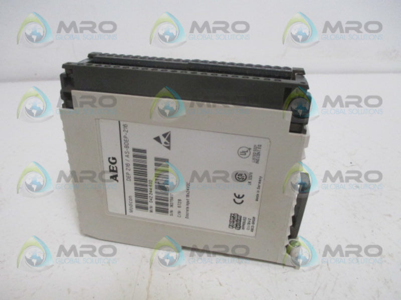 AEG MODICON DEP216/AS-BDEP-216 INPUT MODULE *NEW NO BOX*