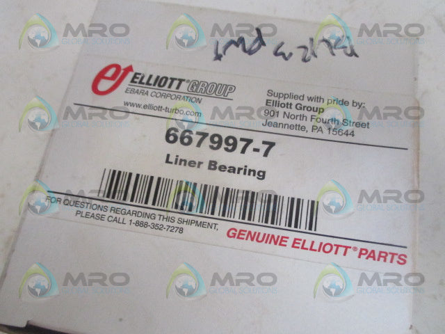 ELLIOTT GROUP 667997-7 LINEAR BEARING *NEW IN BOX*