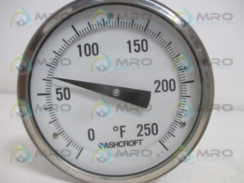 ASHCROFT 50E160E120-0/250 BIMETAL THERMOMETER 5" *NEW IN BOX*