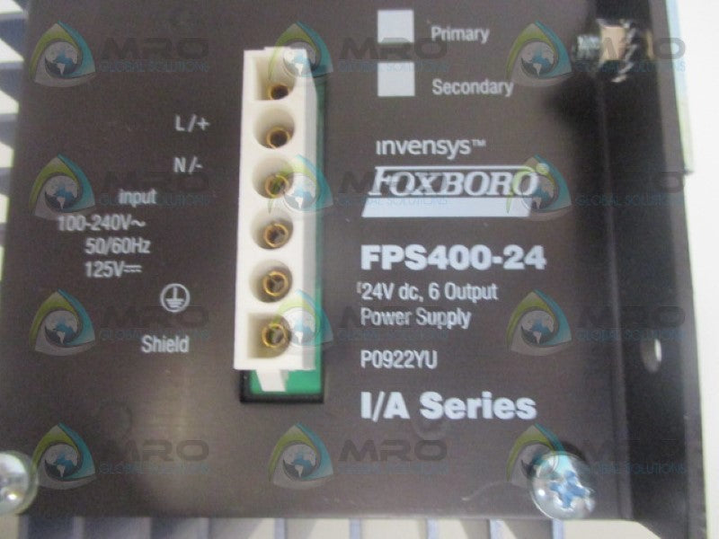 FOXBORO P0922YU OUTPUT POWER SUPPLY 24VDC *NEW IN BOX*