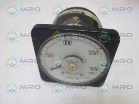 GOULD 077-08AA-LSTE PANEL METER 0-1600 ACA *USED*