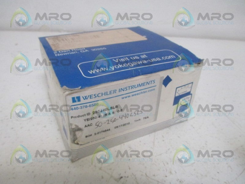 WESCHLER 250440LSLS PANEL METER 0-5 ACA *NEW IN BOX*