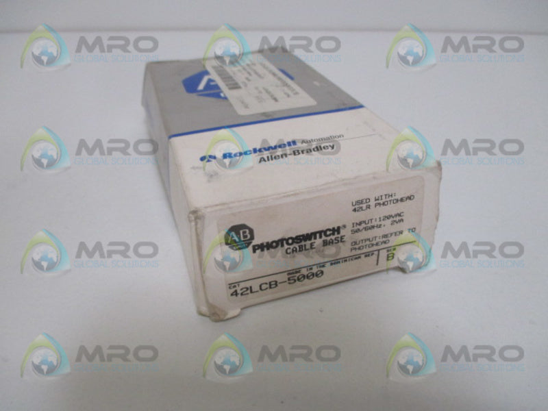 ALLEN BRADLEY 42LCB-5000 SER. B SENSOR (MISSING ACCESSORY) *NEW IN BOX*