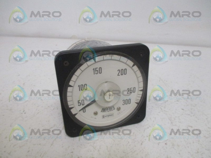 CROMPTON 077-08HA-LSRX PANEL METER 0-300 ACA *USED*