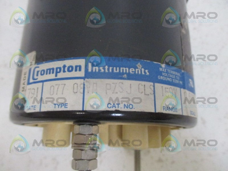 SIEMENS 077-08VA-PZSJ-CLS PANEL METER 0-600VAC *NEW NO BOX*