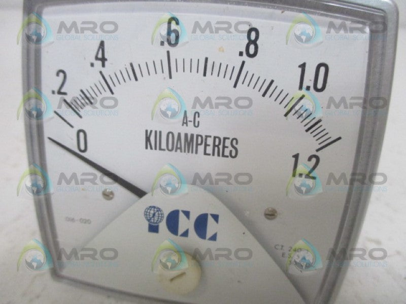 CROMPTON 016-02AA-LSSU PANEL METER 0-1.2 AC KA *NEW IN BOX*