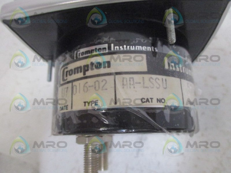 CROMPTON 016-02AA-LSSU PANEL METER 0-1.2 AC KA *NEW IN BOX*