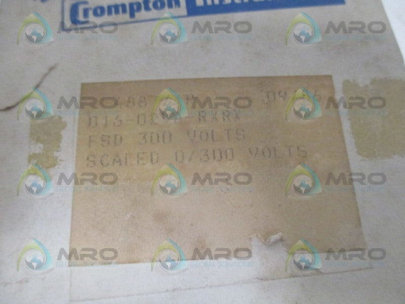 CROMPTON 016-02AA-LSSU PANEL METER 0-1.2 AC KA *NEW IN BOX*