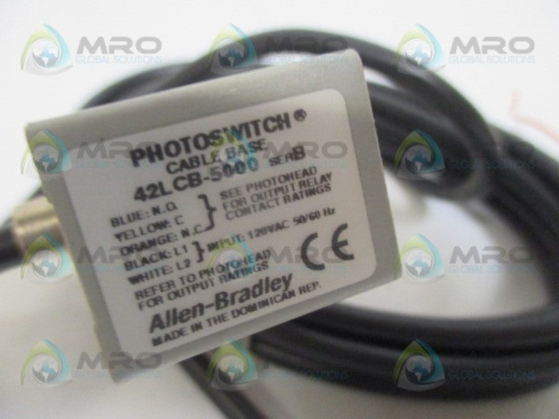 ALLEN BRADLEY 42LCB-5000 SER. B SENSOR (MISSING ACCESSORY) *NEW IN BOX*