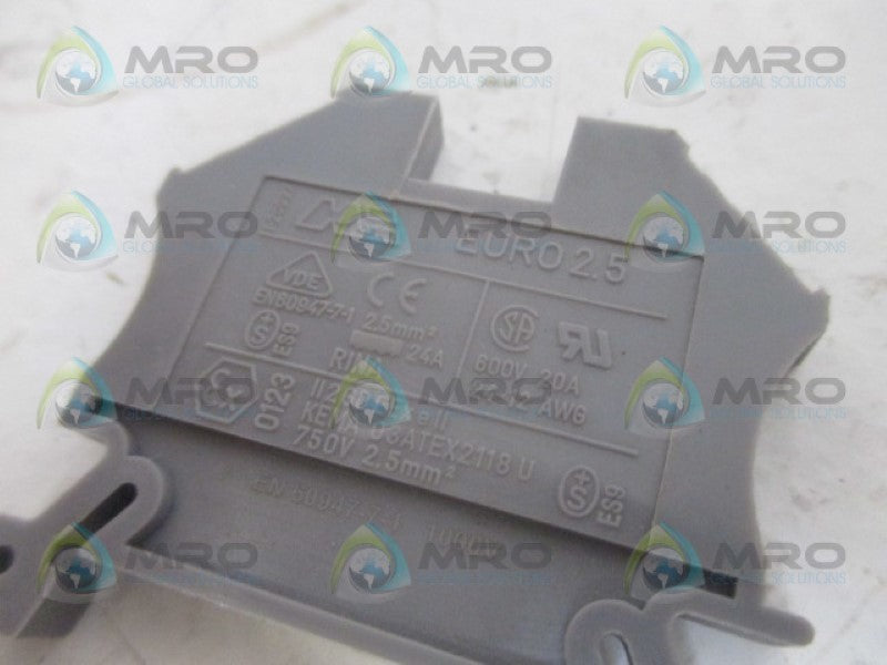 MORSETTITALIA EURO 2.5 GRAY TERMINAL BLOCK NSNP