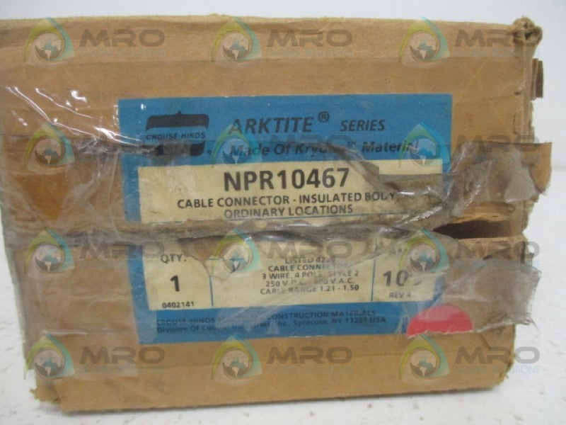 CROUSE-HINDS NPR10467 CABLE CONNECTOR (AS PICTURED) NSMP