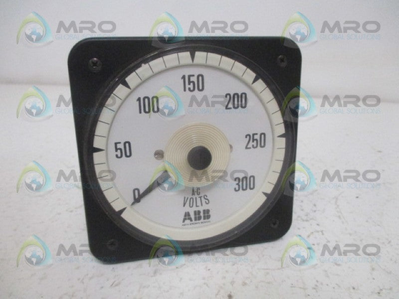 ABB 0-300VAC PANEL METER *NEW NO BOX*