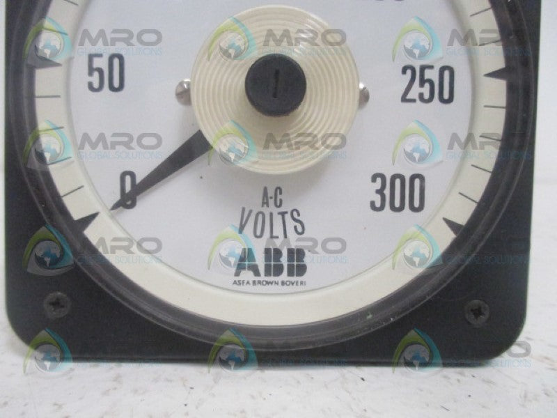 ABB 0-300VAC PANEL METER *NEW NO BOX*