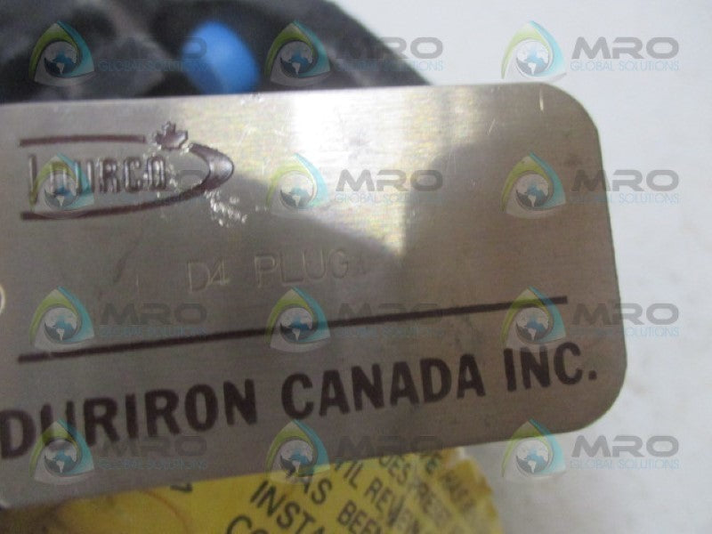 DURACO G411 PLUG VALVE 1"  NSNP