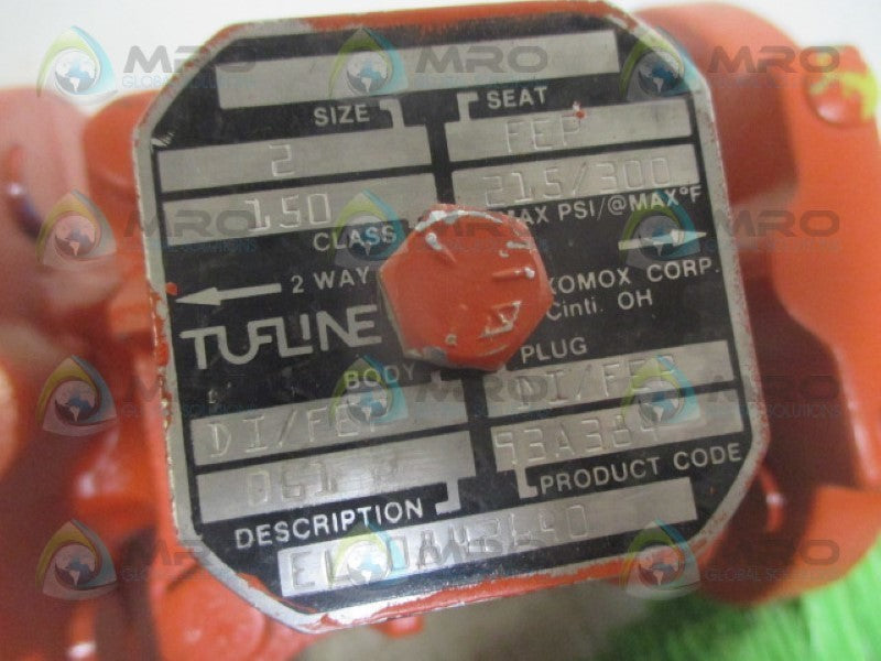 TUFLINE EL0842640 2-WAY FLOW PLUG BODY VALVE 2" NSNP