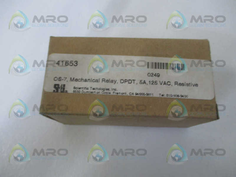 STI OS-7 41653 MECHANICAL RELAY *NEW IN BOX*