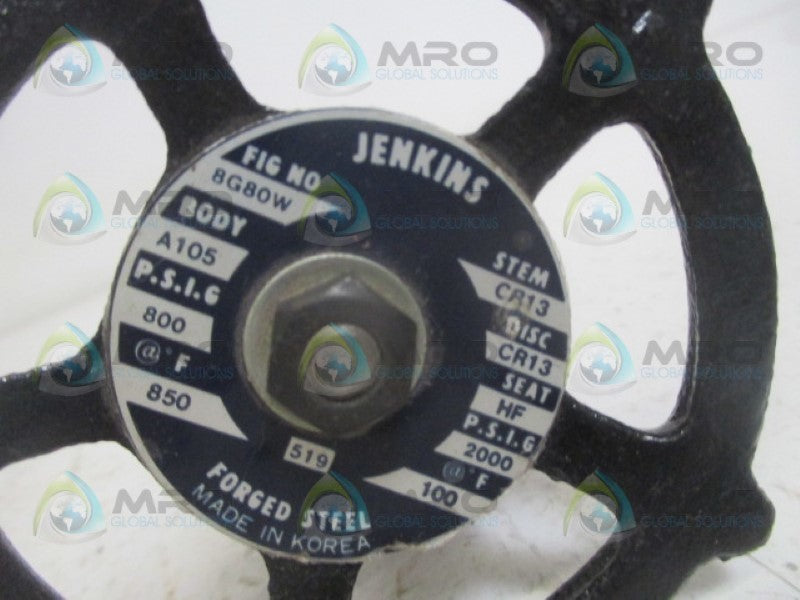 JENKINS 8G80W GLOBE VALVE 1" NSNP