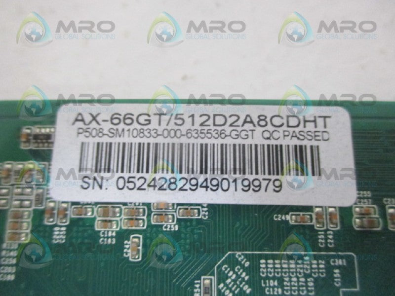 ACLE AX-66GT/512DD2A8CDHT GRAPHICS CARD *NEW IN BOX*