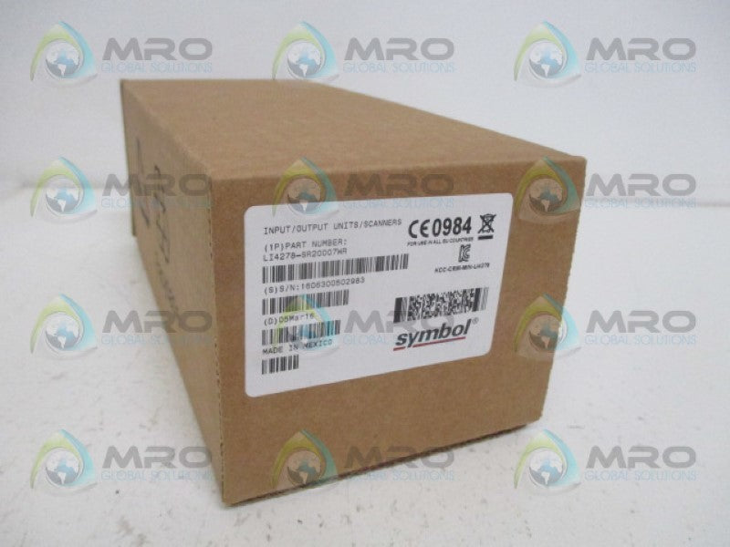 SYMBOL LI4278-SR20007WR INPUT/OUTPUT UNIT/SCANNER *NEW IN BOX*