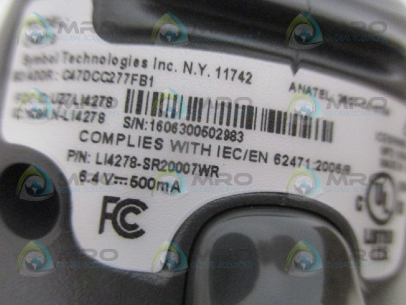 SYMBOL LI4278-SR20007WR INPUT/OUTPUT UNIT/SCANNER *NEW IN BOX*